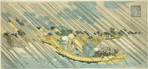 The Sumida River in Musashi Province (Musashi Sumidagawa), from the series "Famous..., c. 1834/35. Creator: Totoya Hokkei.