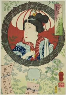 The Actor Sawamura Tanosuke III, from the series "Reminiscences of Elegant Actors...", 1862. Creator: Tsukioka Yoshitoshi.