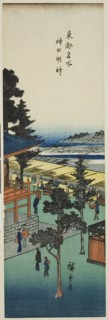 Kanda Myojin Shrine (Kanda Myojin), from the series "Famous Views of the Eastern..., c. 1835/38. Creator: Ando Hiroshige.