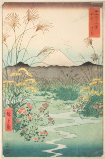 Otsuki Plain in Kai Province (Kai Otsuki no hara), from the series "Thirty-six Views of..., 1858. Creator: Ando Hiroshige.