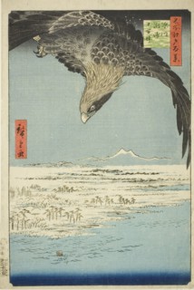 Fukagawa Susaki and Jumantsubo (Fukagawa Susaki Jumantsubo), from the series "One..., 1857. Creator: Ando Hiroshige.