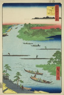 Mouth of the Nakawaga River (Nakagawaguchi), from the series “One Hundred Famous..., 1857. Creator: Ando Hiroshige.