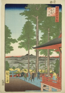 Oji Inari Shrine (Oji Inari no yashiro), from the series “One Hundred Famous Views...”, 1857. Creator: Ando Hiroshige.
