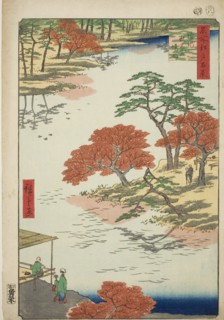 Precints of the Akiba Shrine, Ukeji (Ukeji Akiba no keidai), from the series "One Hundred..., 1857. Creator: Ando Hiroshige.