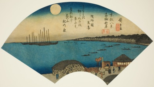 Autumn Moon at Takanawa (Takanawa shugetsu), from the series "Eight Views of the..., 1836/37. Creator: Ando Hiroshige.
