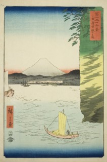 Honmoku in Musashi Province (Musashi Honmoku no hana), from the series "Thirty-six..., 1858. Creator: Ando Hiroshige.