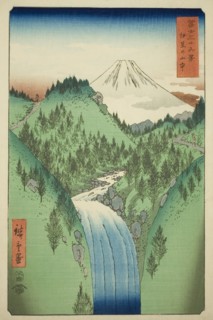 In the Mountains of Izu Province (Izu no sanchu), from the series "Thirty-six Views of..., 1858. Creator: Ando Hiroshige.