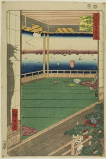 Moon-Viewing Point (Tsuki no misaki), from the series "One Hundred Famous Views of...", 1857. Creator: Ando Hiroshige.