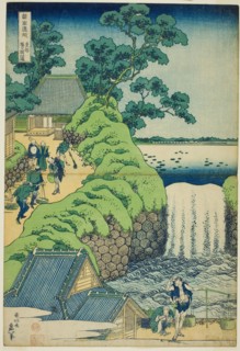 Aoigaoka Falls in the Eastern Capital (Toto Aoigaoka no taki), from the series "A Tour of..., c. 183 Creator: Hokusai.