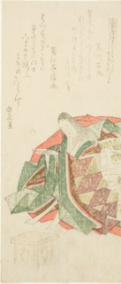 The Proper Way of Drinking New Year's Sake (Toso no miki namesomuru tei), from the ser ..., c. 1807. Creator: Shunsho.
