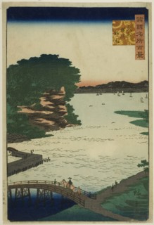 Noge in Yokohama, Bushu Province (Bushu Yokohama Noge) from the series "One Hundred Famous..., 1859. Creator: Utagawa Hiroshige II.