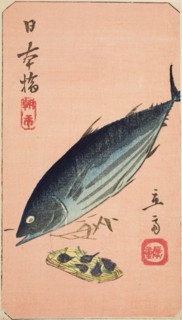 Morning Market at Nihon Bridge (Nihonbashi, asaichi), section of a sheet from the series "..., 1852. Creator: Ando Hiroshige.
