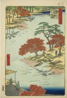 Precints of the Akiba Shrine, Ukeji (Ukeji Akiba no keidai), from the series "One Hundred..., 1857. Creator: Ando Hiroshige.
