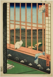 Asakusa Rice Fields and Torinomachi Festival (Asakusa tanbo Torinomachi mode..., 1857. Creator: Ando Hiroshige.