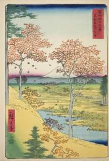 Yuhi Hill at Meguro in the Eastern Capital (Toto Meguro Yuhigaoka), from the series "Thirty...,1858. Creator: Ando Hiroshige.