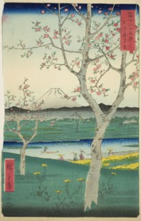 The Outskirts of Koshigaya in Musashi Province (Musashi Koshigaya zai), from the..., 1858. Creator: Ando Hiroshige.