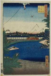 Hibiya and Soto-Sakurada from Yamashita-cho (Yamashita-cho Hibiya Soto-Sakurada), from the..., 1857. Creator: Ando Hiroshige.