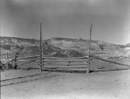 From the village to the field, Escalante, Utah, 1936. Creator: Dorothea Lange.