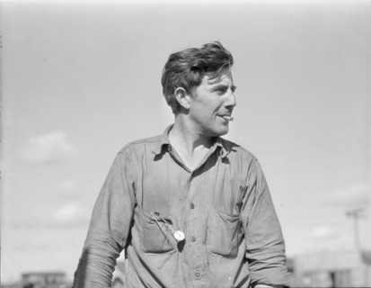 Dust bowl refugee in California, 1936. Creator: Dorothea Lange.