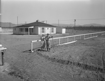 San Fernando federal subsistence homesteads, California, 1936. Creator: Dorothea Lange.