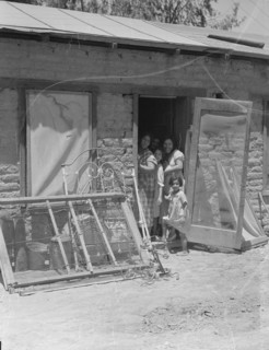 Mexican family, Brawley County, Imperial Valley, California, 1935. Creator: Dorothea Lange.