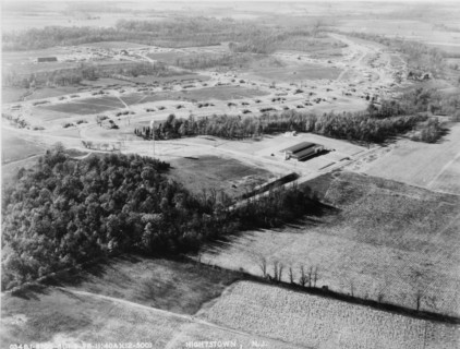 Air view of Jersey Homesteads, Hightstown, New Jersey, 1936. Creator: Dorothea Lange.