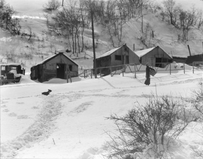 Utah coal town housing, Consumers near Price, Utah, 1936. Creator: Dorothea Lange.