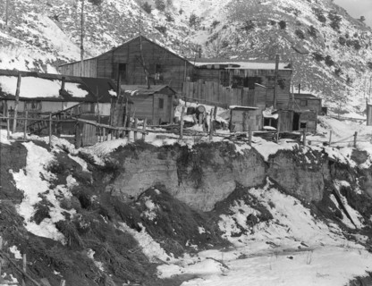 Blue Blaze mine, coal town, company houses, Consumers, near Price, Utah, 1936. Creator: Dorothea Lange.