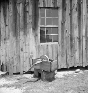 Side of a cotton cabin in Georgia, 1936. Creator: Dorothea Lange.