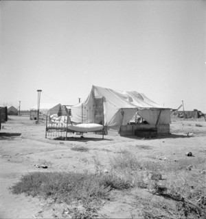 California home of Oklahoma drought refugee, 1936. Creator: Dorothea Lange.