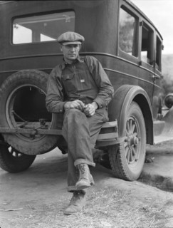 Drought refugee from Polk, Missouri, 1936. Creator: Dorothea Lange.