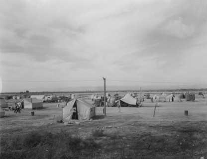 Auto camp north of Calipatria, California, 1937. Creator: Dorothea Lange.