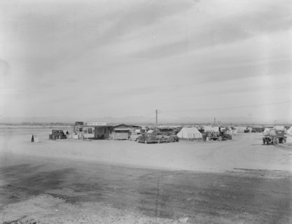 Auto camp north of Calipatria, California, 1937. Creator: Dorothea Lange.