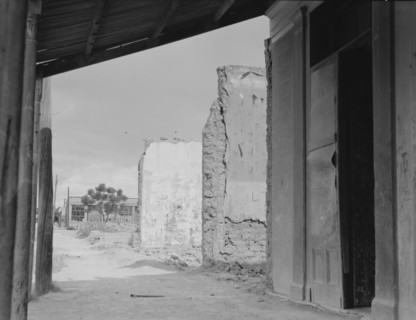 Scene in Tombstone, Arizona, once a thriving mining town, 1937. Creator: Dorothea Lange.