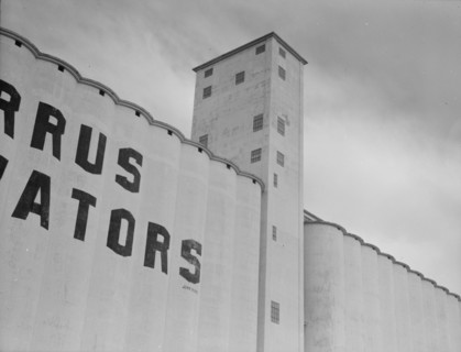 Western Texas grain elevator, 1937. Creator: Dorothea Lange.