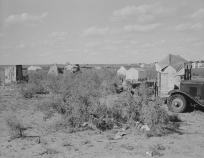Outskirts of oil boom town, Texas, 1937. Creator: Dorothea Lange.