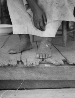 Fifty-seven year old sharecropper woman, Hinds County, Mississippi, 1937. Creator: Dorothea Lange.