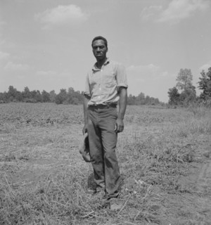 One of the farmers at the Delta cooperative farm, Hillhouse, Mississippi, 1937. Creator: Dorothea Lange.