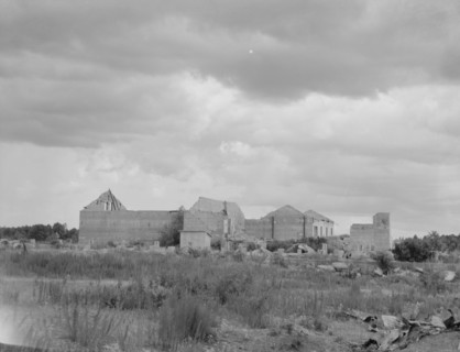 Remains of sawmill in Fullerton, Louisiana, 1937. Creator: Dorothea Lange.