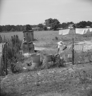 Turpentine worker's camp, Georgia, 1937. Creator: Dorothea Lange.