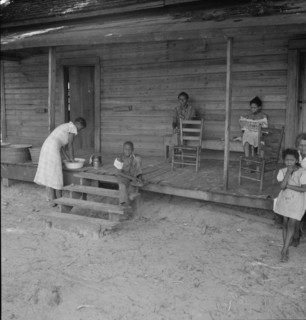 Stranded residents of Careyville, Florida, , 1937. Creator: Dorothea Lange.