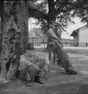 Stranded residents of Careyville, Florida, , 1937. Creator: Dorothea Lange.