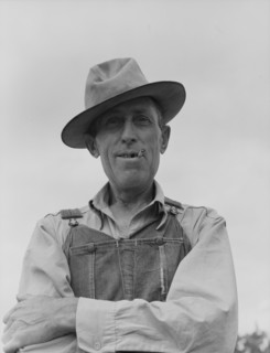 Man living on "Scratch Hill" outside Atoka, Atoka County, Oklahoma, 1938. Creator: Dorothea Lange.