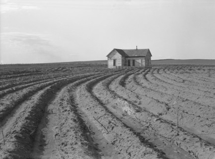Power farming displaces tenants from the land..., Childress County, Texas Panhandle, 1938. Creator: Dorothea Lange.