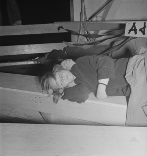 End of the Halloween party, Shafter migrant camp, California, 1938. Creator: Dorothea Lange.