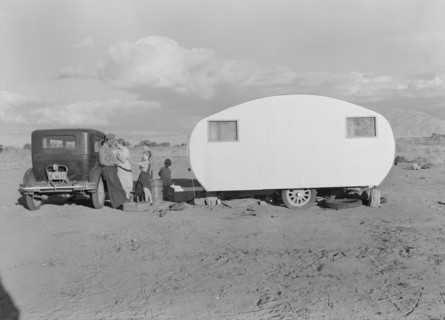 Migratory family from Louisiana on Works Progress Administration (WPA), California, 1938. Creator: Dorothea Lange.