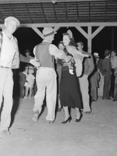Halloween party at Shafter migrant camp, California, 1938. Creator: Dorothea Lange.