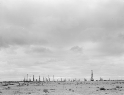 Oil fields, Kern County, California, 1938. Creator: Dorothea Lange.