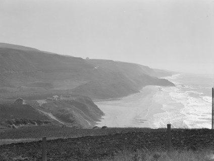 Near Half Moon Bay, California coast, 1938. Creator: Dorothea Lange.
