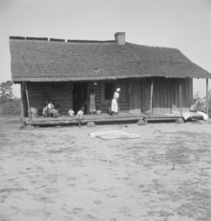 Colored tobacco sharecroppers home near Tifton, Georgia, 1938. Creator: Dorothea Lange.